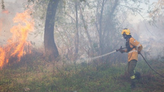 Brigadistas forestales de Santa Fe continúan trabajando para controlar los focos ígneos en las islas
