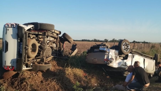 Se produjo un fuerte accidente en la antesala del Rally Santafesino en Cañada de Gómez