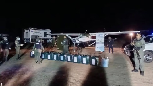La droga incautada en la avioneta cerca de Rosario, tenía un sello de toro