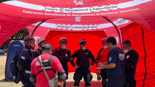 Finalizó la labor de los brigadistas de Santa Fe en Villa Gesell por el derrumbe del hotel