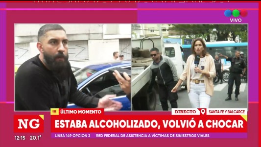 Chocó a un auto en el centro, se negó al control de narcolemia y volvió a chocar contra la grúa