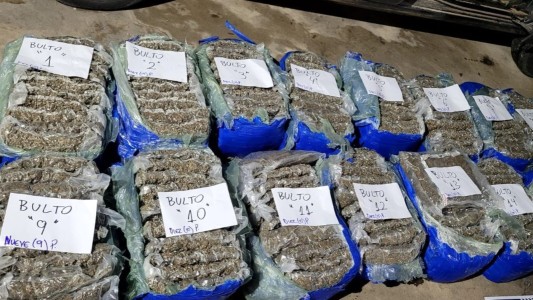 Autopista Rosario-Santa Fe: la policía de seguridad vial secuestró más de 230 kilos de marihuana