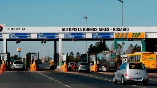 Rige una nueva tarifa de peaje en rutas nacionales a partir del jueves
