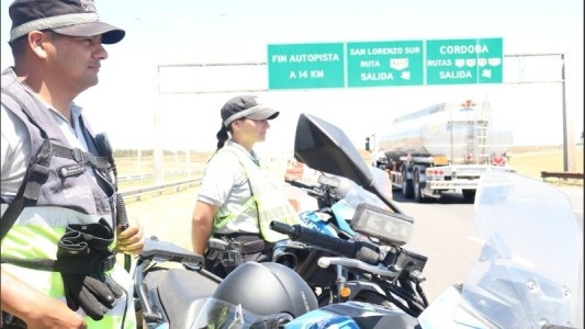 Operativos de tránsito por la construcción del tercer carril de la autopista Rosario-Santa Fe