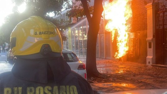 Un incendio obligó a evacuar un edificio debido a una fuga de gas