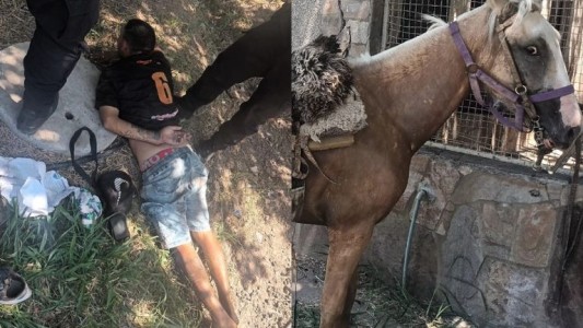 Detuvieron a un hombre a caballo y le secuestraron una pistola