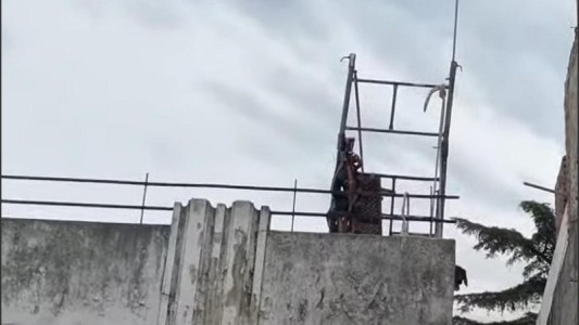 Accidente laboral en zona sur: dos obreros caen de un andamio a cuatro metros de altura