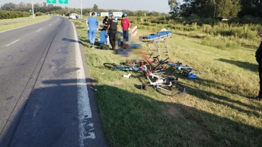 Murió otro de los ciclistas embestidos en la autopista Rosario-Córdoba