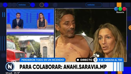 Se incendió su casa y perdieron todo