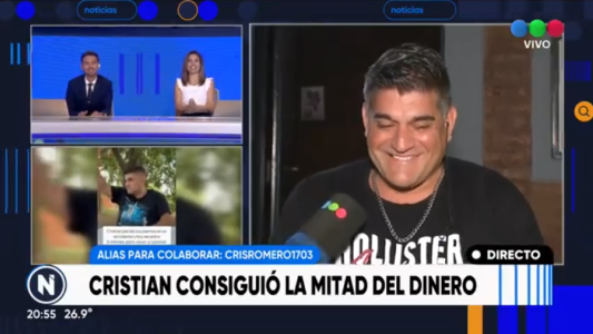 Cristian consiguió parte del dinero para sus prótesis