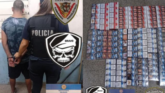 Sorprendido en plena acción: lo atraparon robando cigarrillos en un mayorista