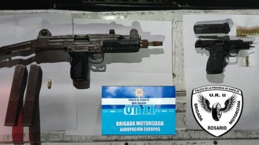 Operativo con un detenido y secuestros de una pistola y una ametralladora
