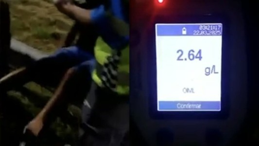 Le hicieron un test de alcoholemia y dió 13 veces más alto que lo permitido