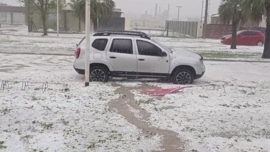 Tiempo en Rosario: alerta amarilla por tormentas y fuerte caída de granizo
