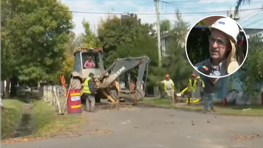 Fuga de gas por una obra en la vía pública
