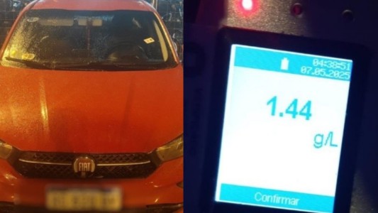 Conductor alcoholizado embistió a un policía al intentar escapar de un control