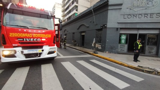 Principio de incendio en un bar ubicado en el centro de Rosario