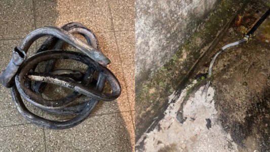 Robó caños de plomo de un techo y los escondió en un contenedor: lo detuvieron