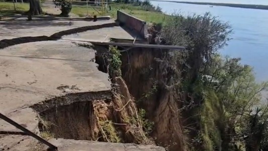 Granadero Baigorria: alerta por derrumbe de la barranca