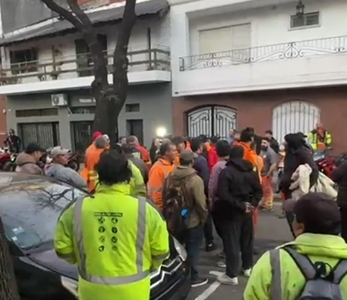 Incidentes y tensión en la puerta del sindicato SUPA