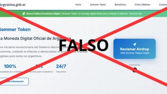 El Gobierno aclaró que es falso el sitio web del Hospital Sommer que promocionaba una criptomoneda