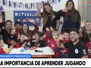 Pequeños periodistas por un día: Nati y Maxi visitaron el Jardín Dominó