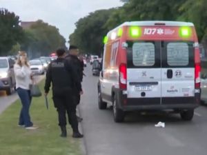 Un ciclista resultó herido tras un choque con una camioneta