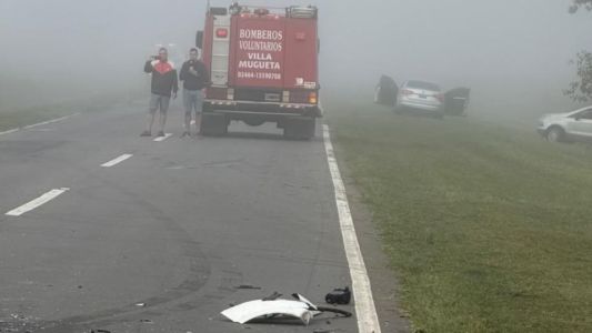 Dos víctimas fatales tras un choque en la Ruta 14