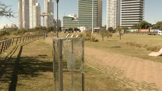 Restauraron la Virgen de Puerto Norte luego de haber sido vandalizada