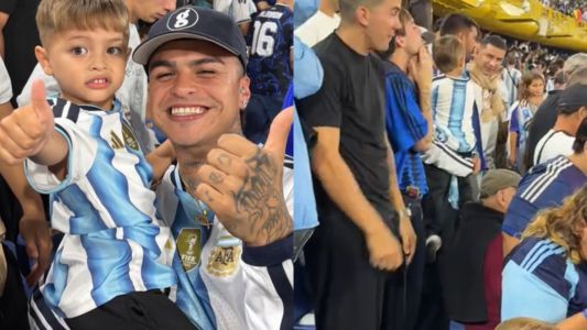 El tierno gesto de Tobías Medrano con un fanático se volvió viral en La Bombonera