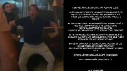 Agostina Páez repudió el video de su padre y se desligó del nuevo escándalo