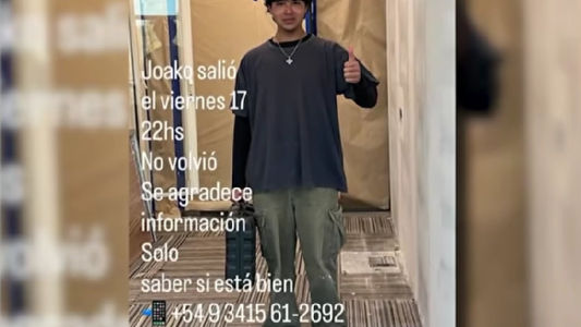 Granadero Baigorria: buscan a Joaquin, está perdido desde el viernes