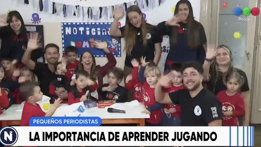Pequeños periodistas por un día: Nati y Maxi visitaron el Jardín Dominó