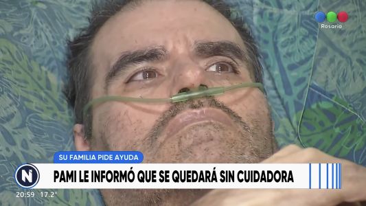 Denuncian situación crítica de una familia en Rosario: un paciente post ACV necesita cuidados permanentes y PAMI dejaría de cubrir un cuidador