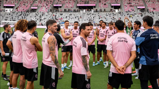 Messi pisó por primera vez el Nu Stadium de Inter Miami