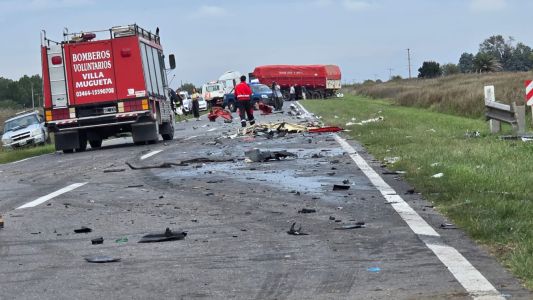 Choque en Ruta 14: el camionero trasladado en helicóptero está en estado crítico
