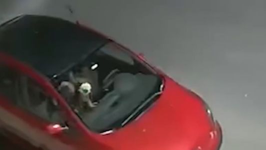 Un delincuente robó pertenencias de un auto