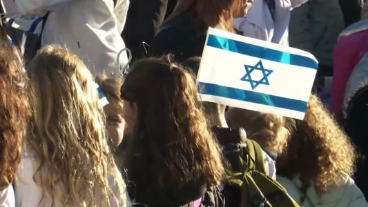 Rosario conmemoró la independencia de Israel con un acto multitudinario en el Monumento