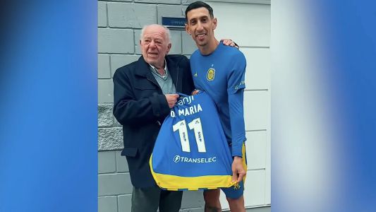 A los 80 años, Ernesto cumplió el sueño de conocer a Di María: “Me prometió que iba a venir a comer un asado”