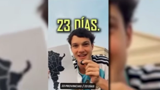 Misión 23: un joven recorre la Argentina en 23 días con un fin solidario