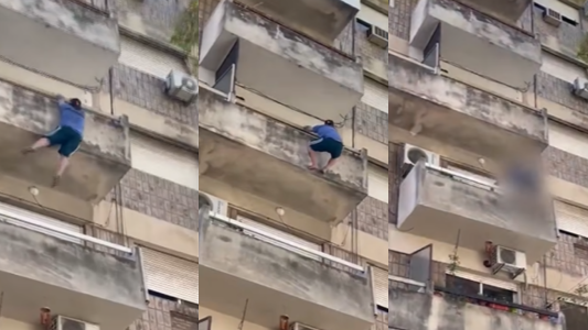 Un hombre cayó desde un cuarto piso tras discutir con su pareja