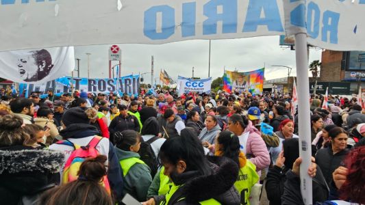 Movilización en defensa de los puestos de trabajo en Rosario