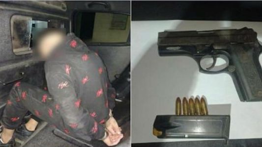 Amenazó a su expareja con una pistola y terminó detenido en la zona oeste de Rosario