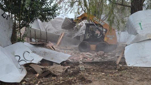 Derribaron dos nuevos puntos de venta de drogas: ya son 118 demoliciones