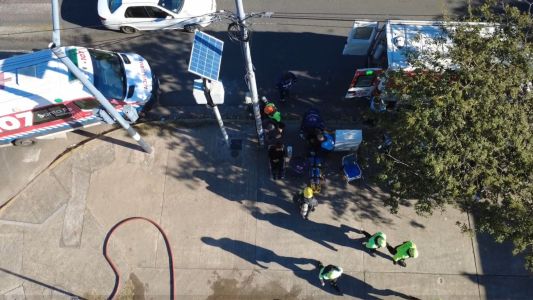 Realizaron un simulacro integral de evacuación por incendio en el Distrito Sudoeste