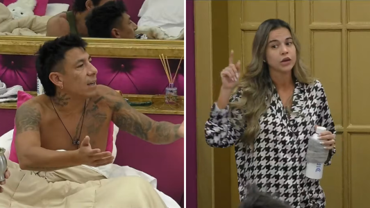 “Sos falso y hablás a mis espaldas”: la fuerte pelea entre Cinzia y Brian en la casa de Gran Hermano Generación Dorada