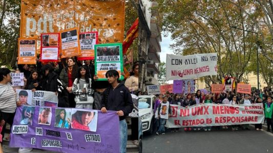 Ni Una Menos en Rosario: masiva marcha en el centro de la ciudad contra la violencia de género