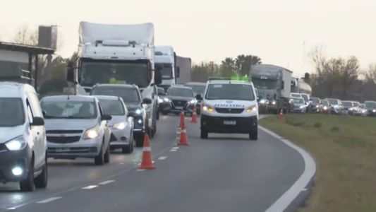 Un choque en cadena provocó importantes demoras en la autopista a Córdoba