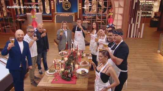Un brindis lleno de emoción marcó la Navidad en MasterChef Celebrity