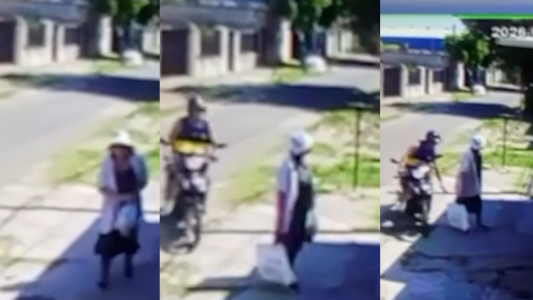 Le robaron las compras a una mujer frente a su casa: “Me sacaron la bolsa de la comida”